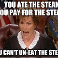 Judge Judy steak